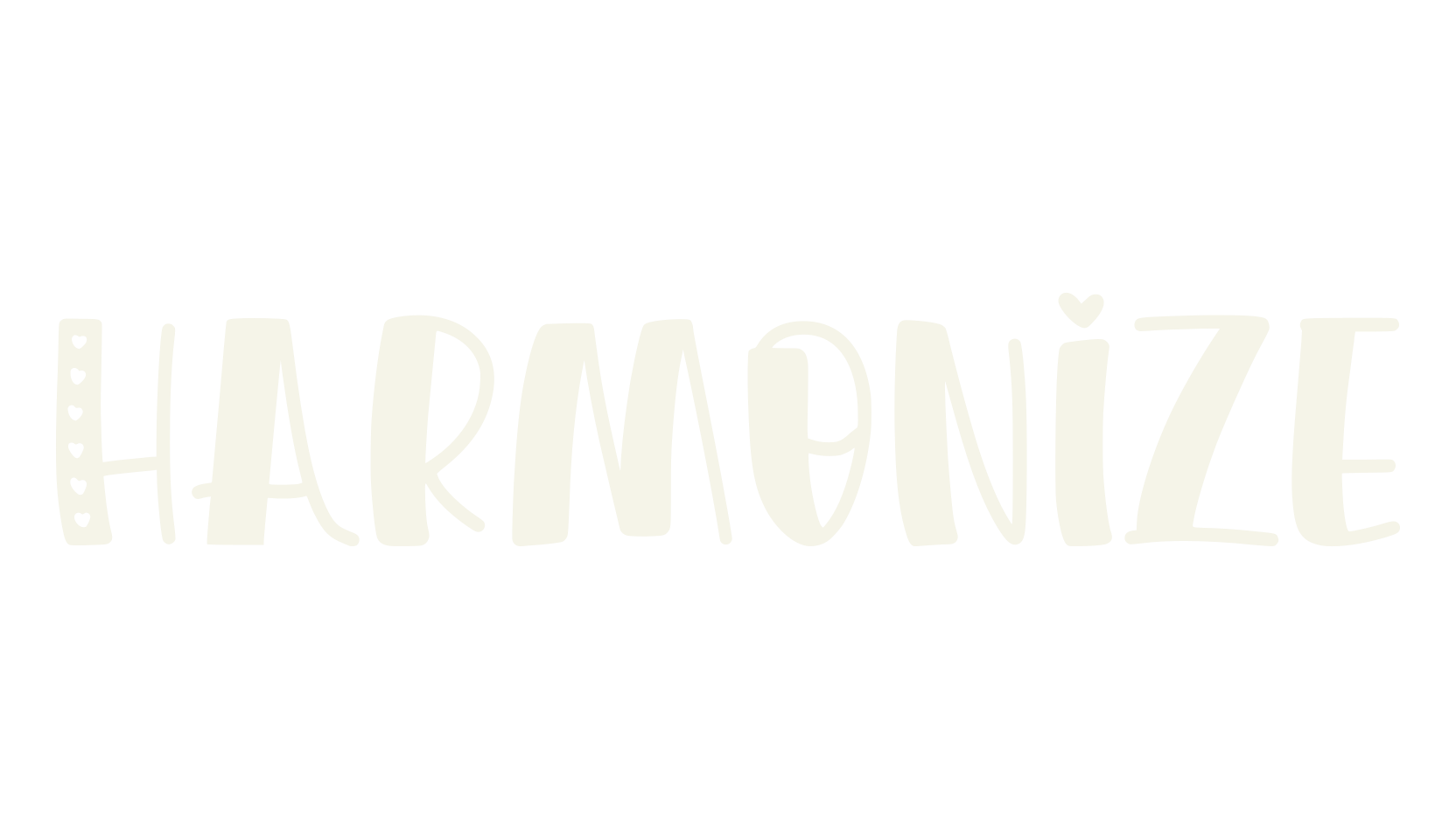 Harmonize, heart font preview