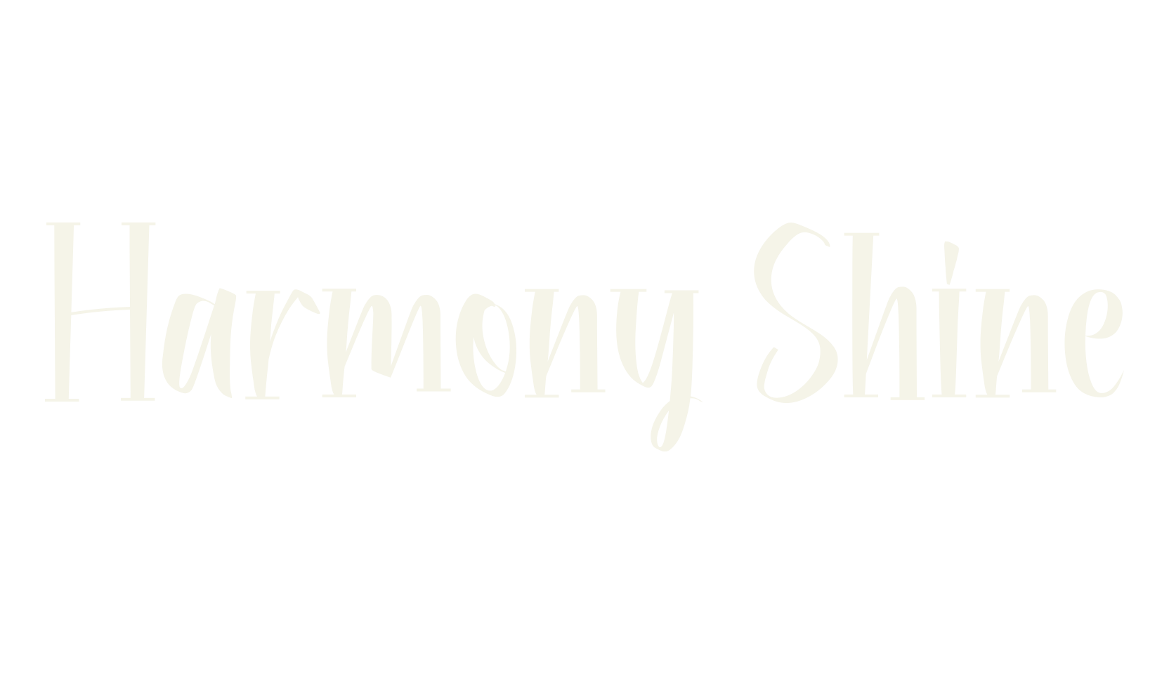 Harmony Shine, lettering font preview