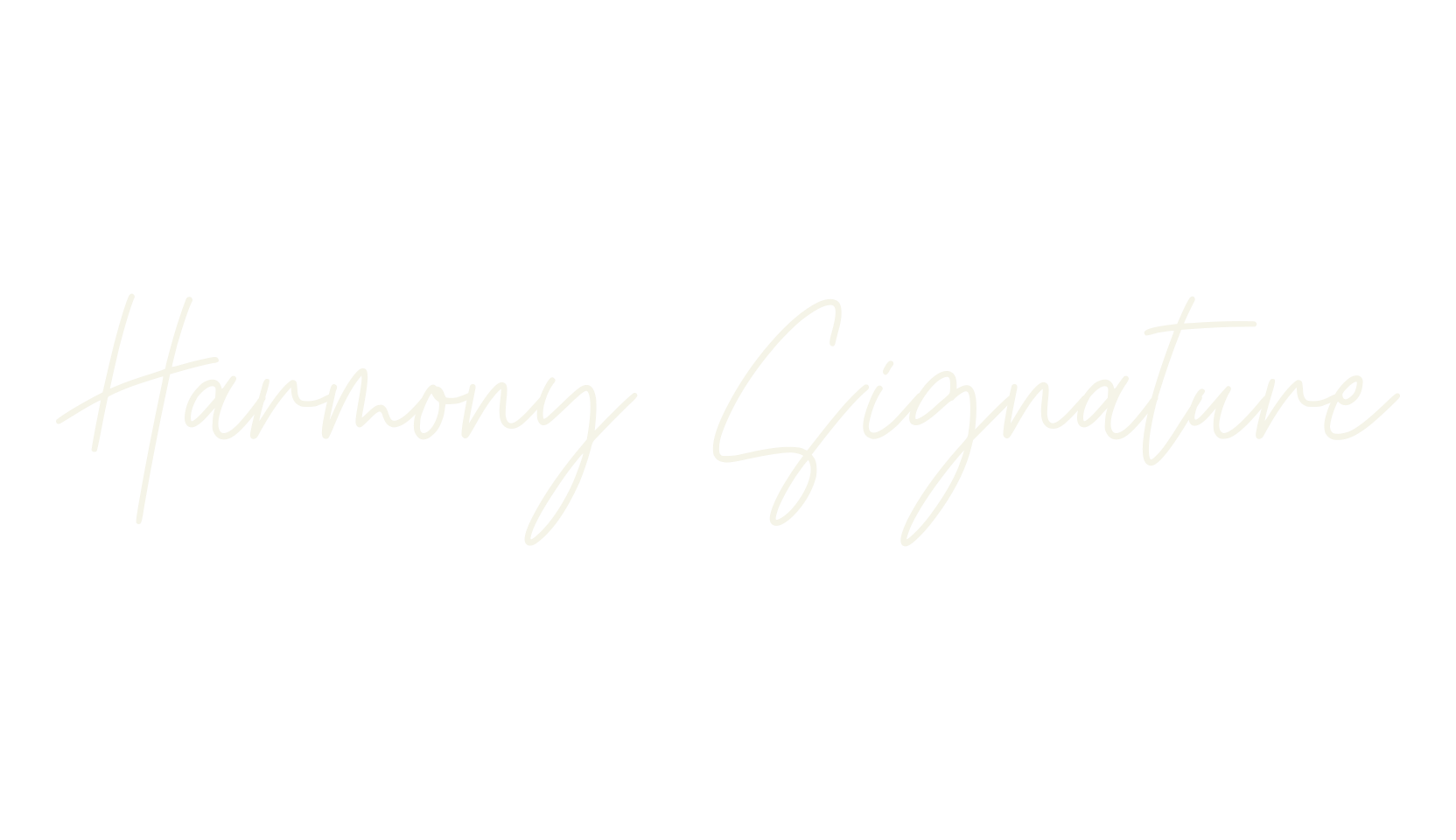 Harmony Signature, signature font preview