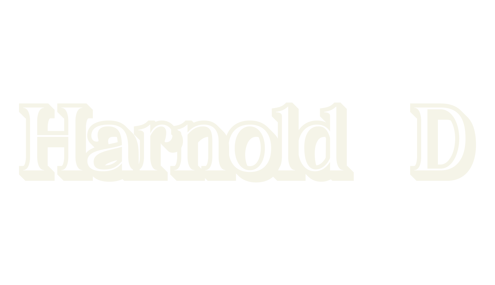 Harnold 3D, 3d font preview