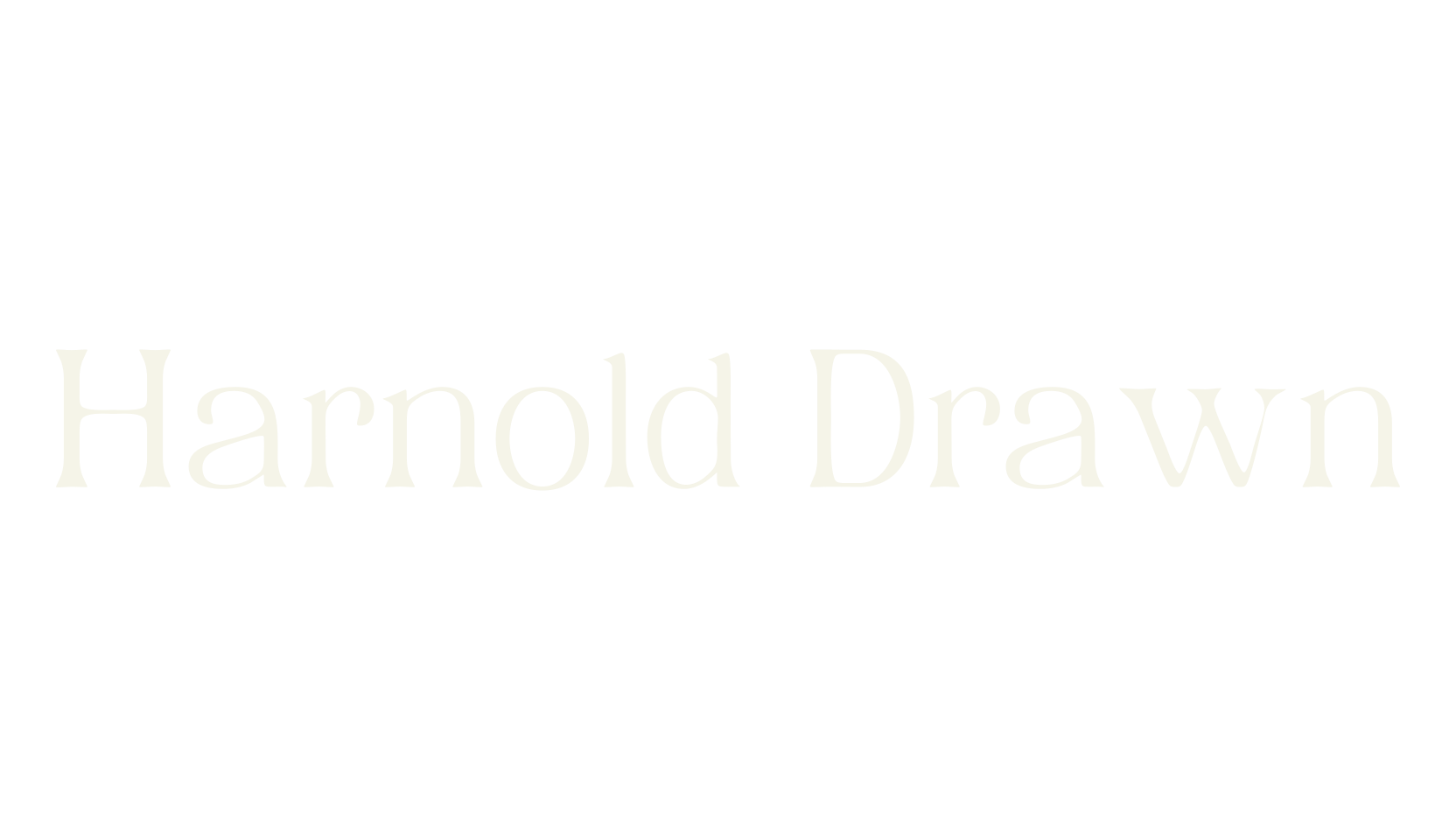 Harnold Drawn, smooth font preview