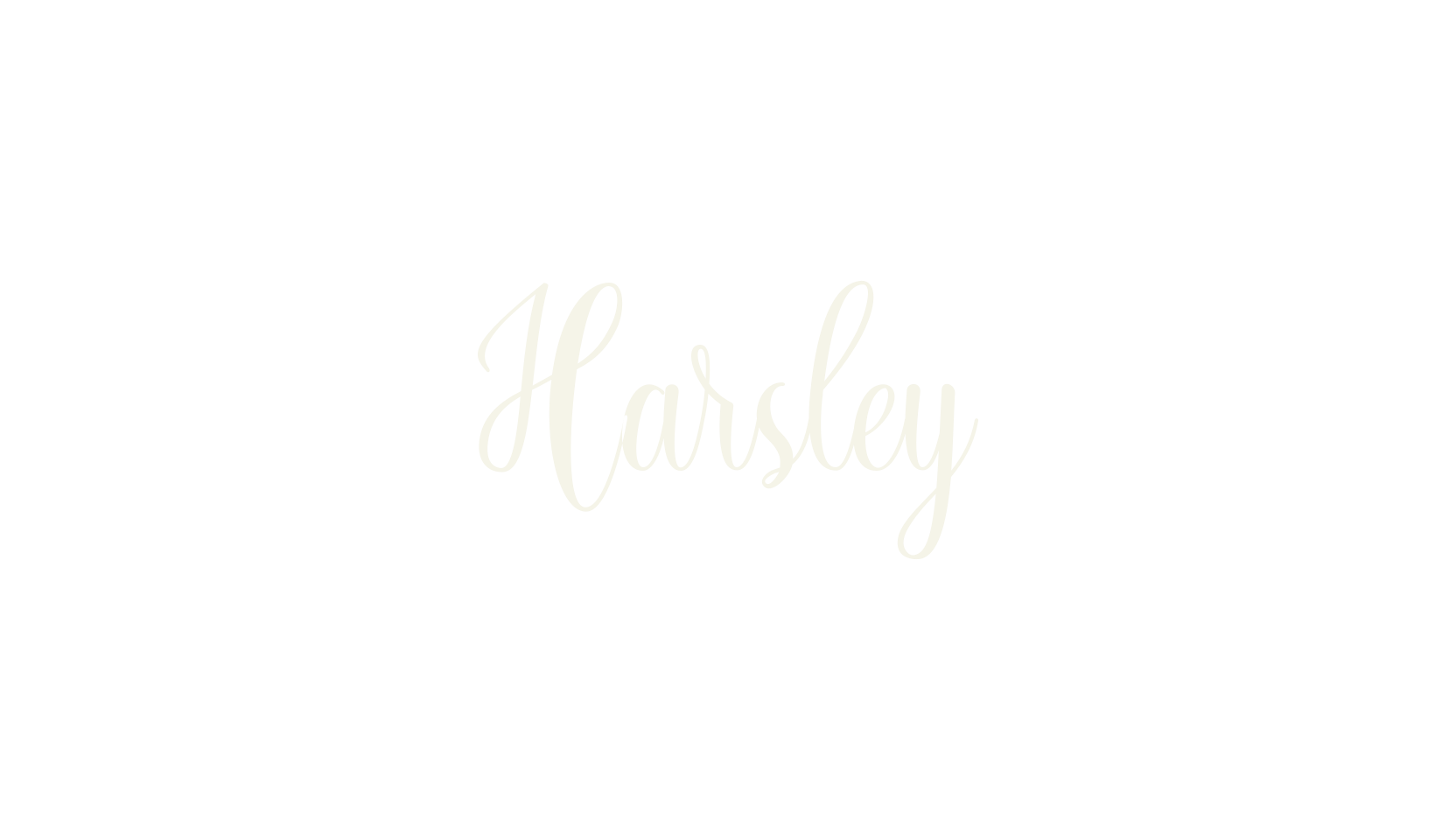 Harsley, cursive font preview