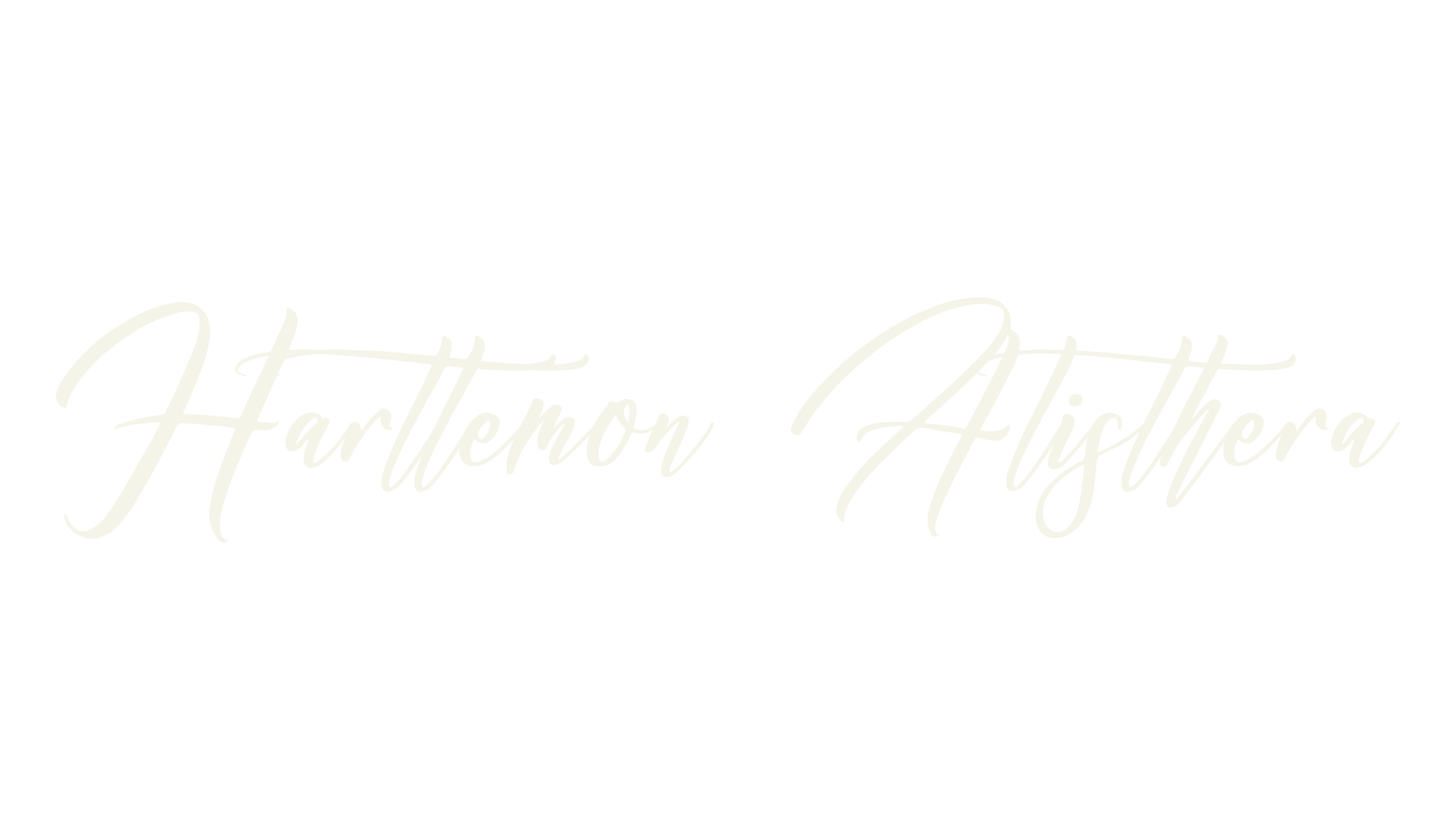 Harttemon Alisthera, script font preview