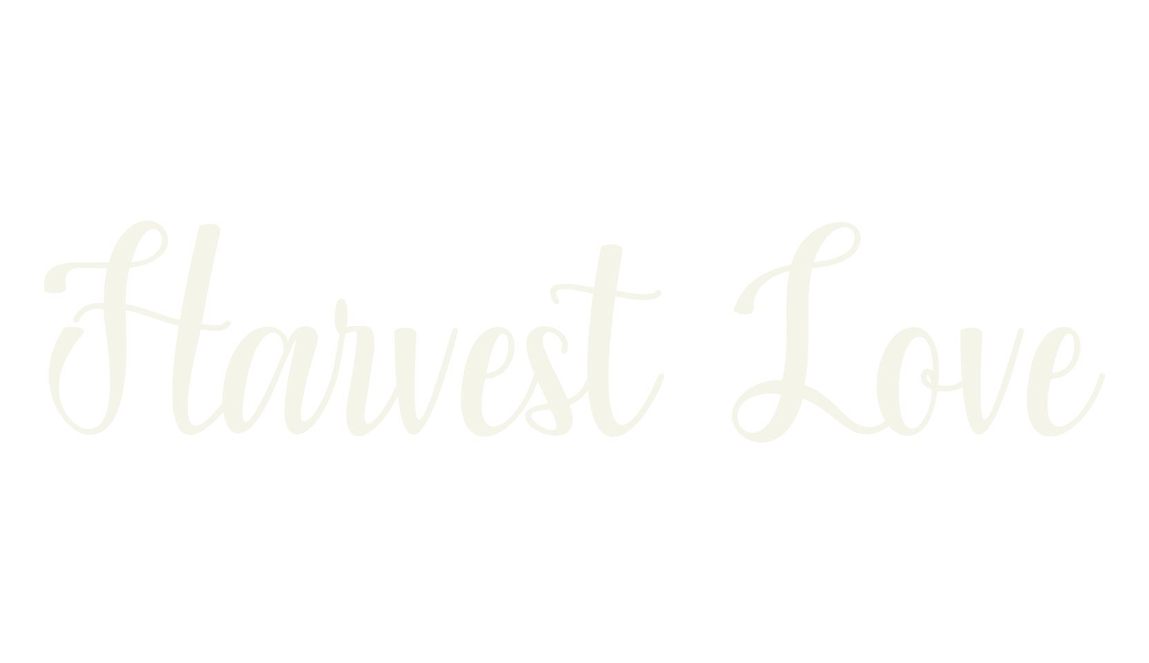 Harvest Love, calligraphy font preview