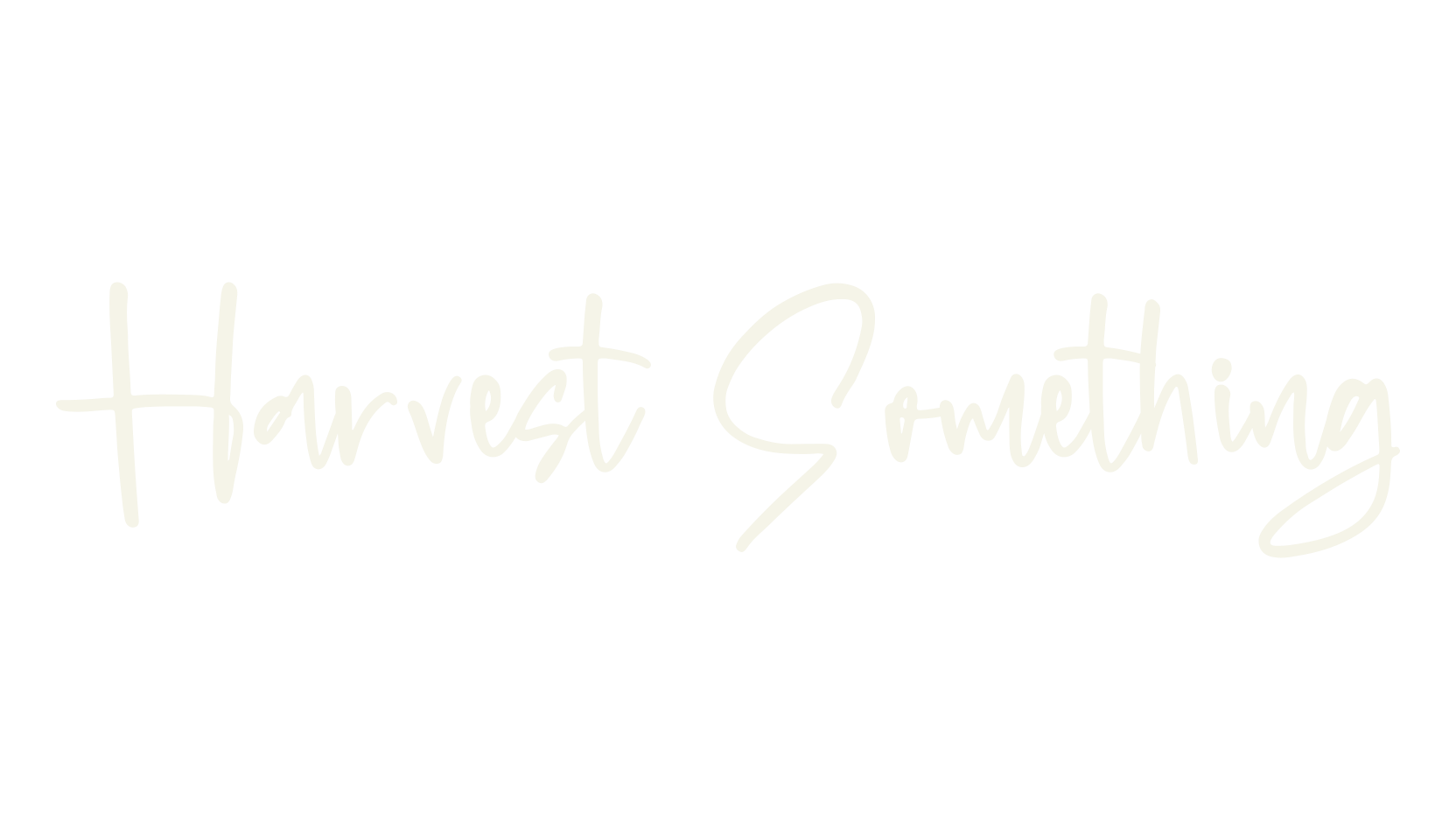 Harvest Something, script font preview