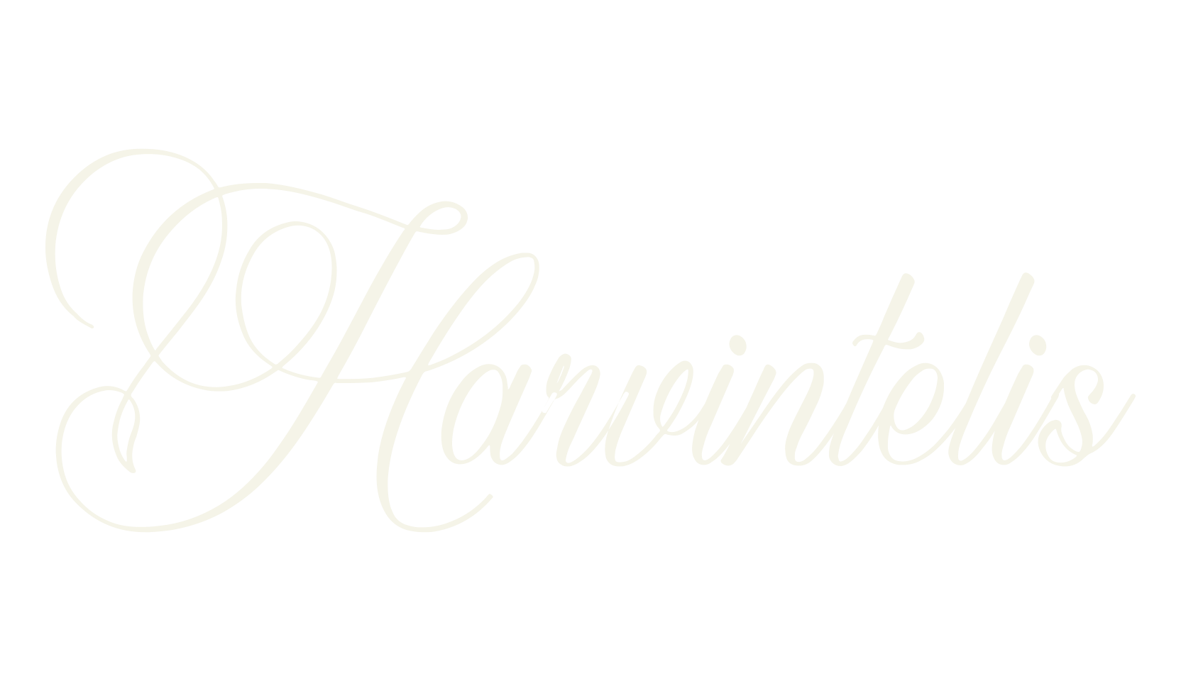 Harvintelis, fancy font preview