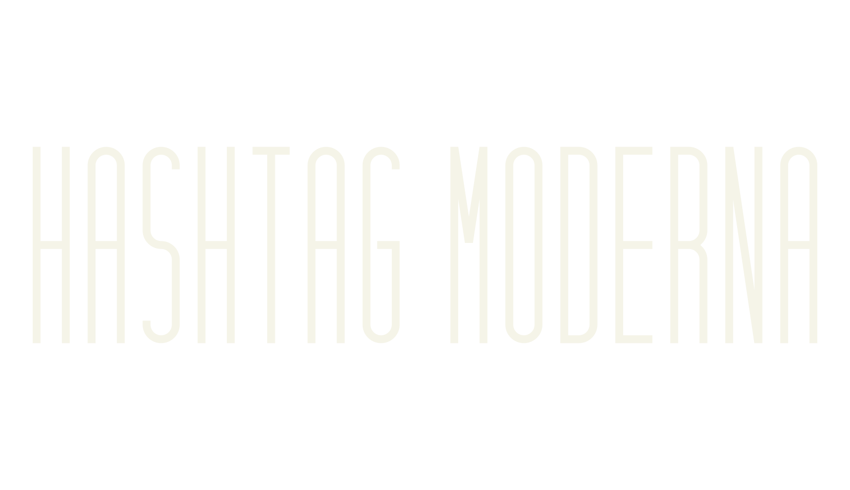 HASHTAG MODERNA, modern font preview