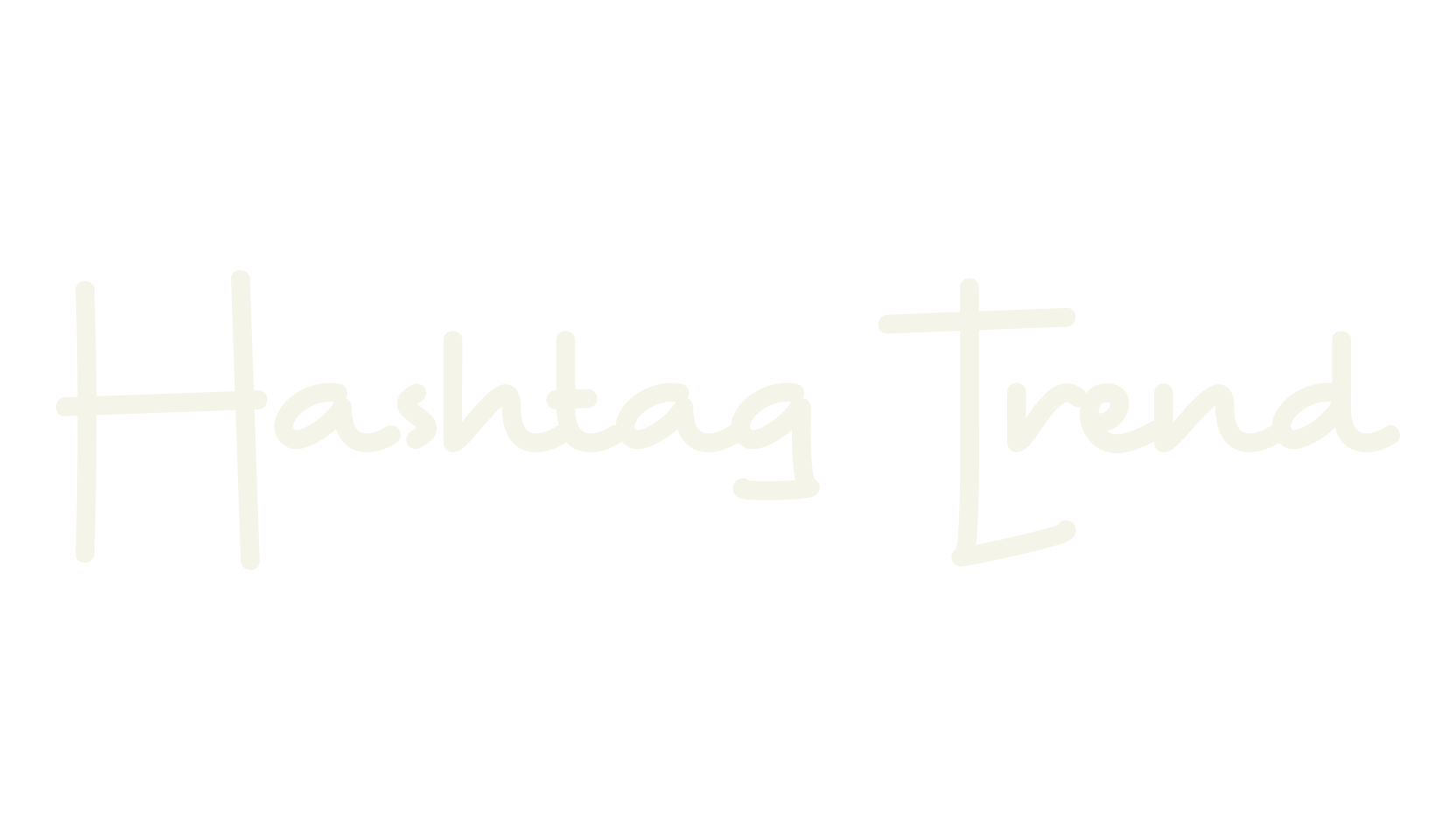 Hashtag Trend, bold font preview