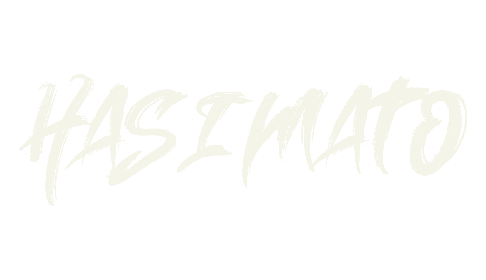 Hasimato, brush font preview