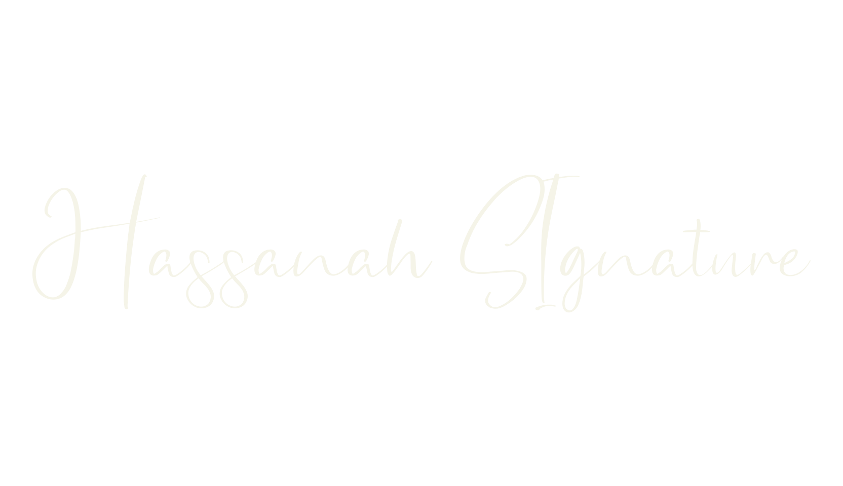 Hassanah SIgnature, fashion sign font preview