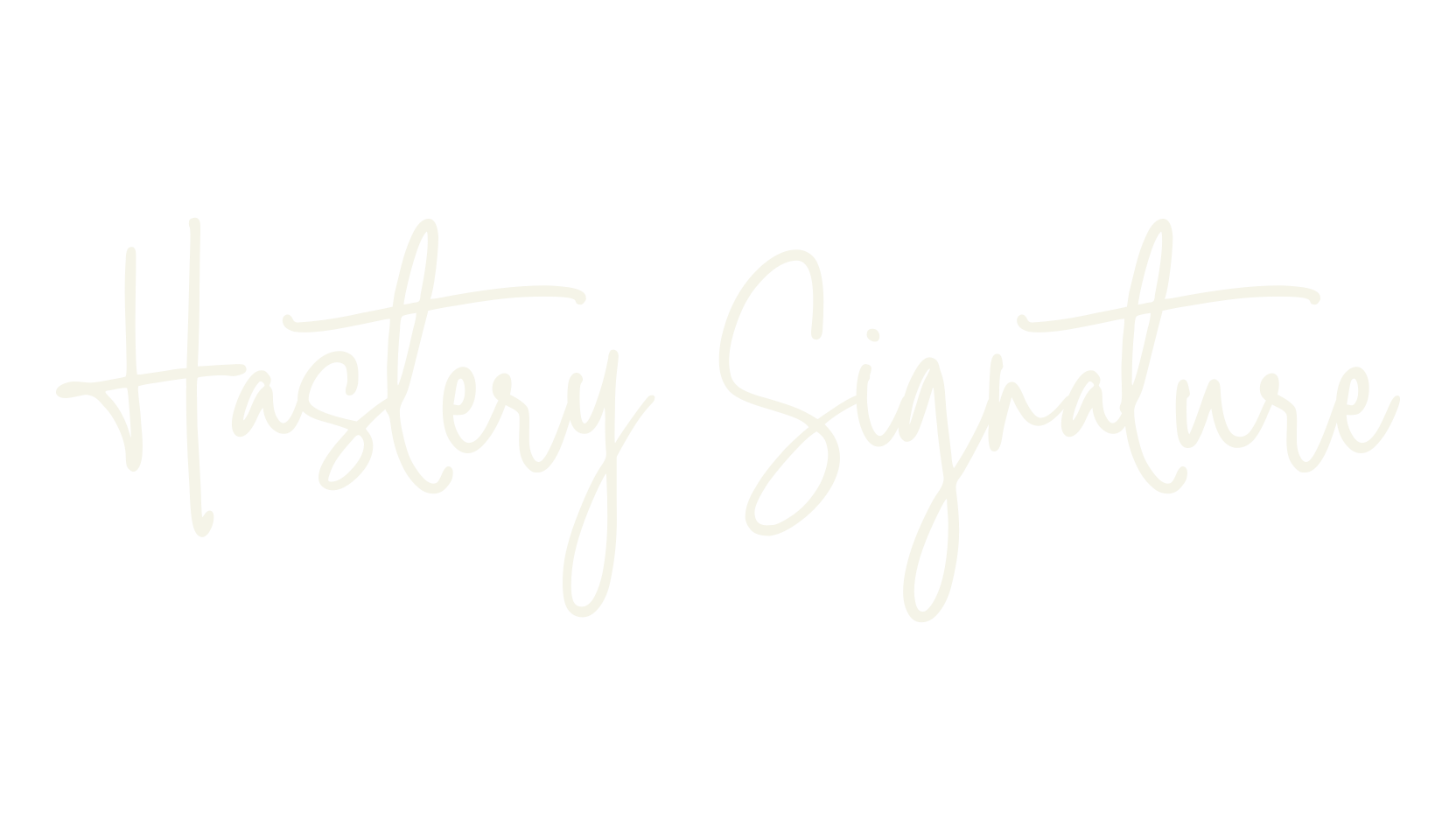 Hastery Signature, signature font preview