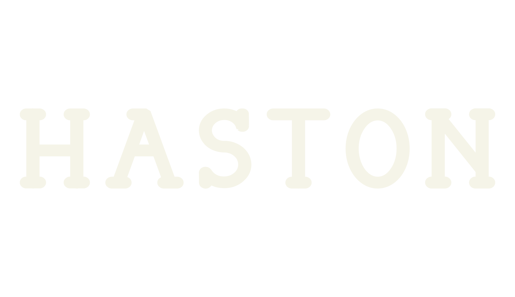HASTON, logo font preview