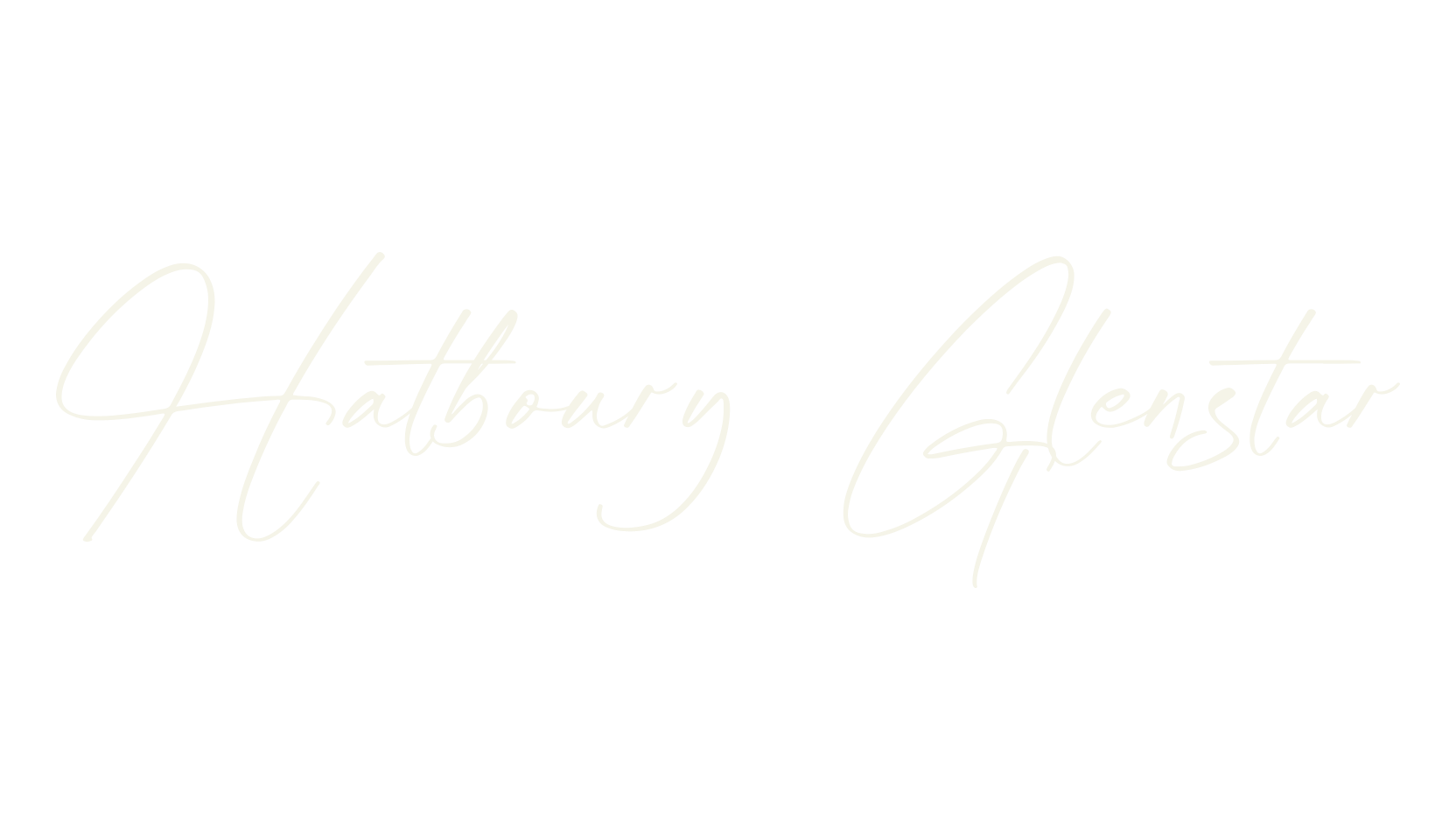 Hatboury Glenstar, script font preview