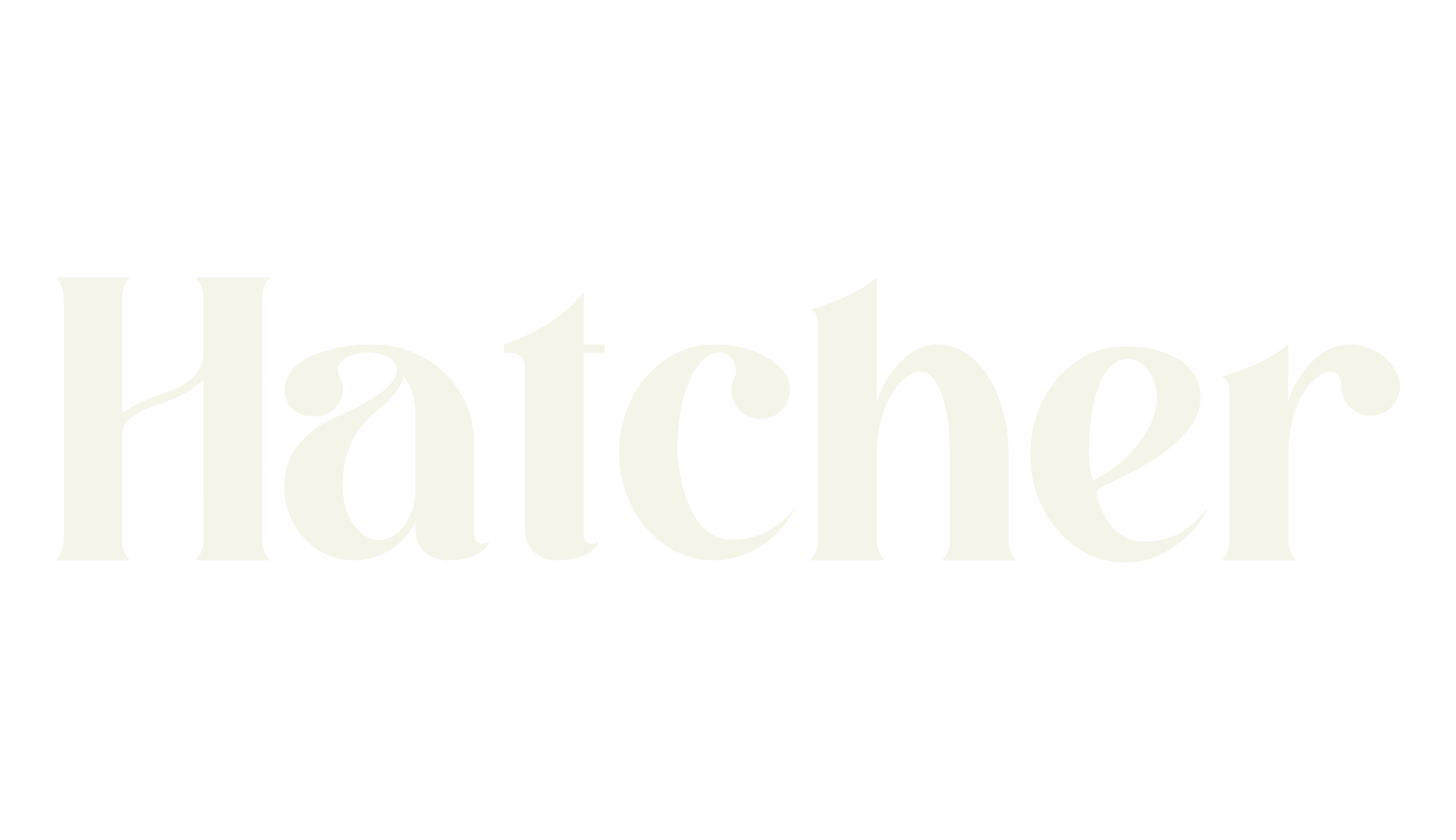 Hatcher, serif font preview