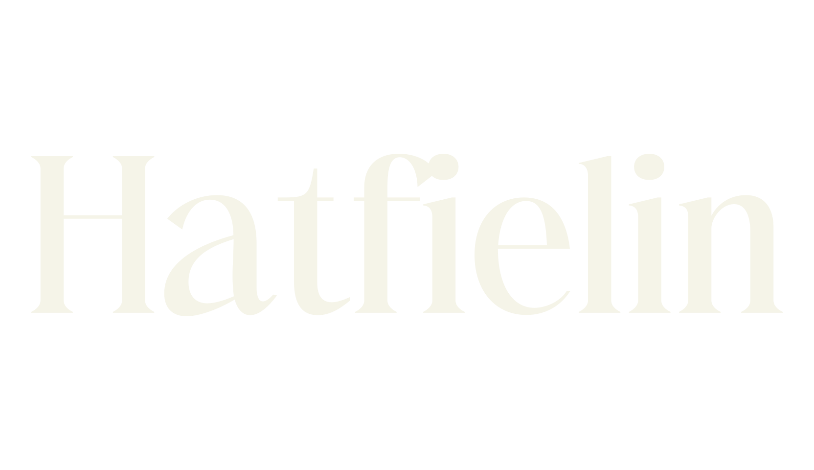 Hatfielin, serif font preview