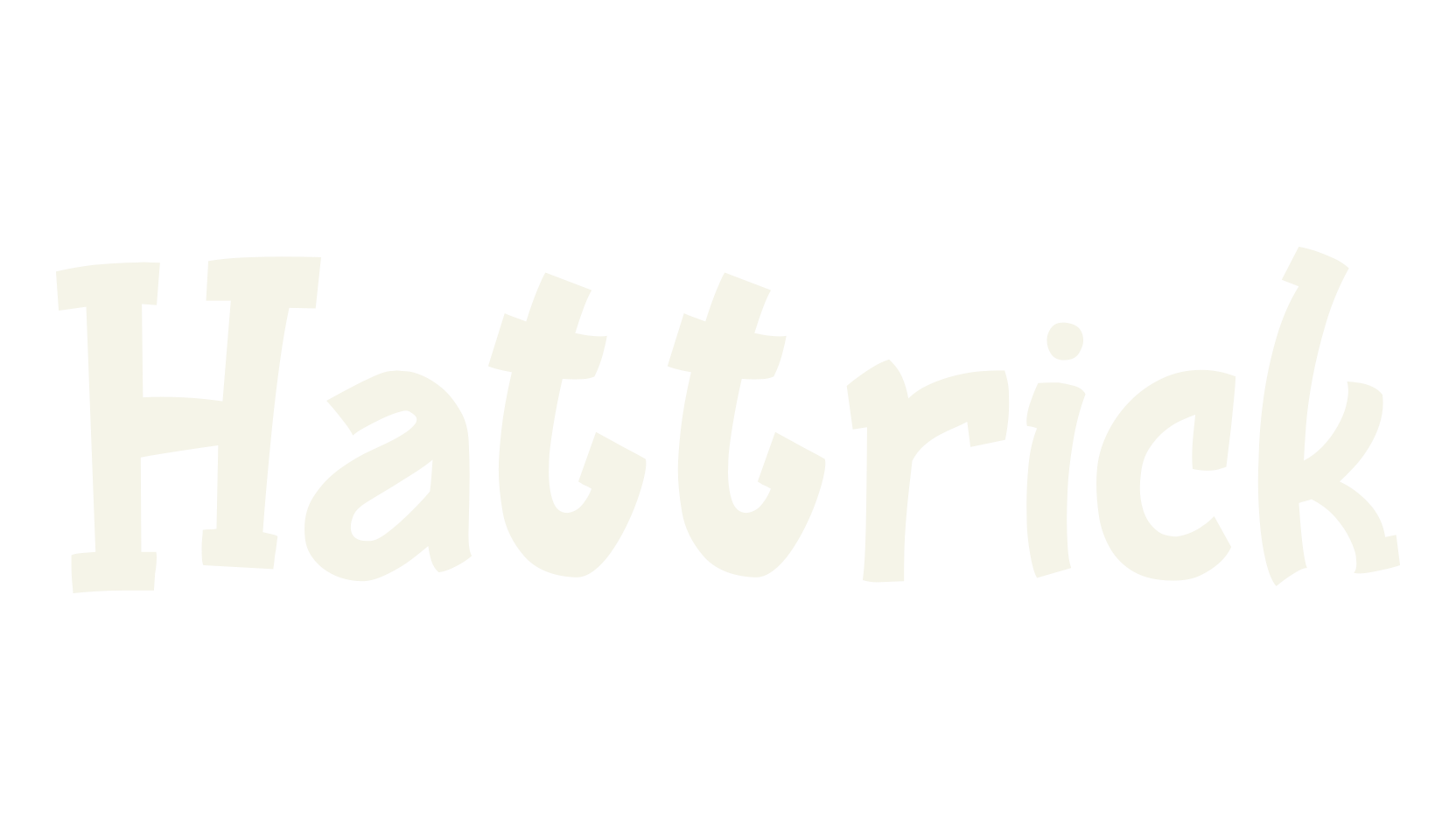 Hattrick, fashion script font preview