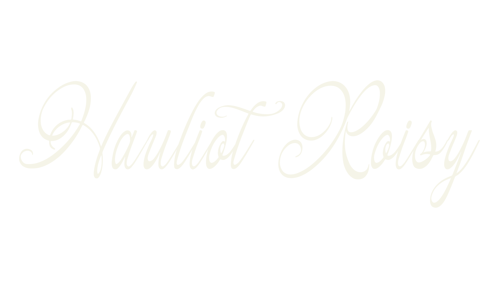 Hauliot Roisy, cursive font preview