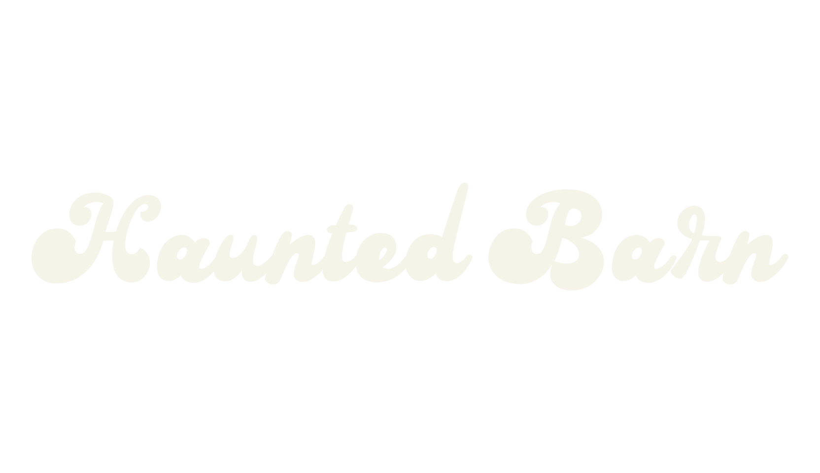 Haunted Barn, spooky font preview