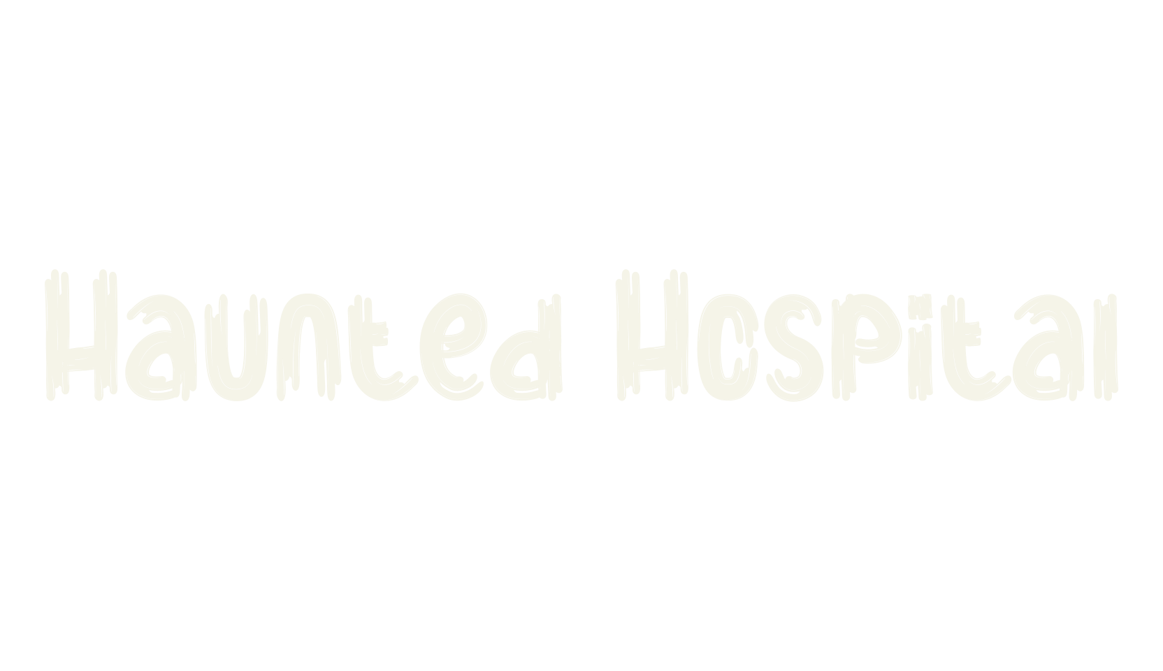 Haunted Hospital, halloween font preview