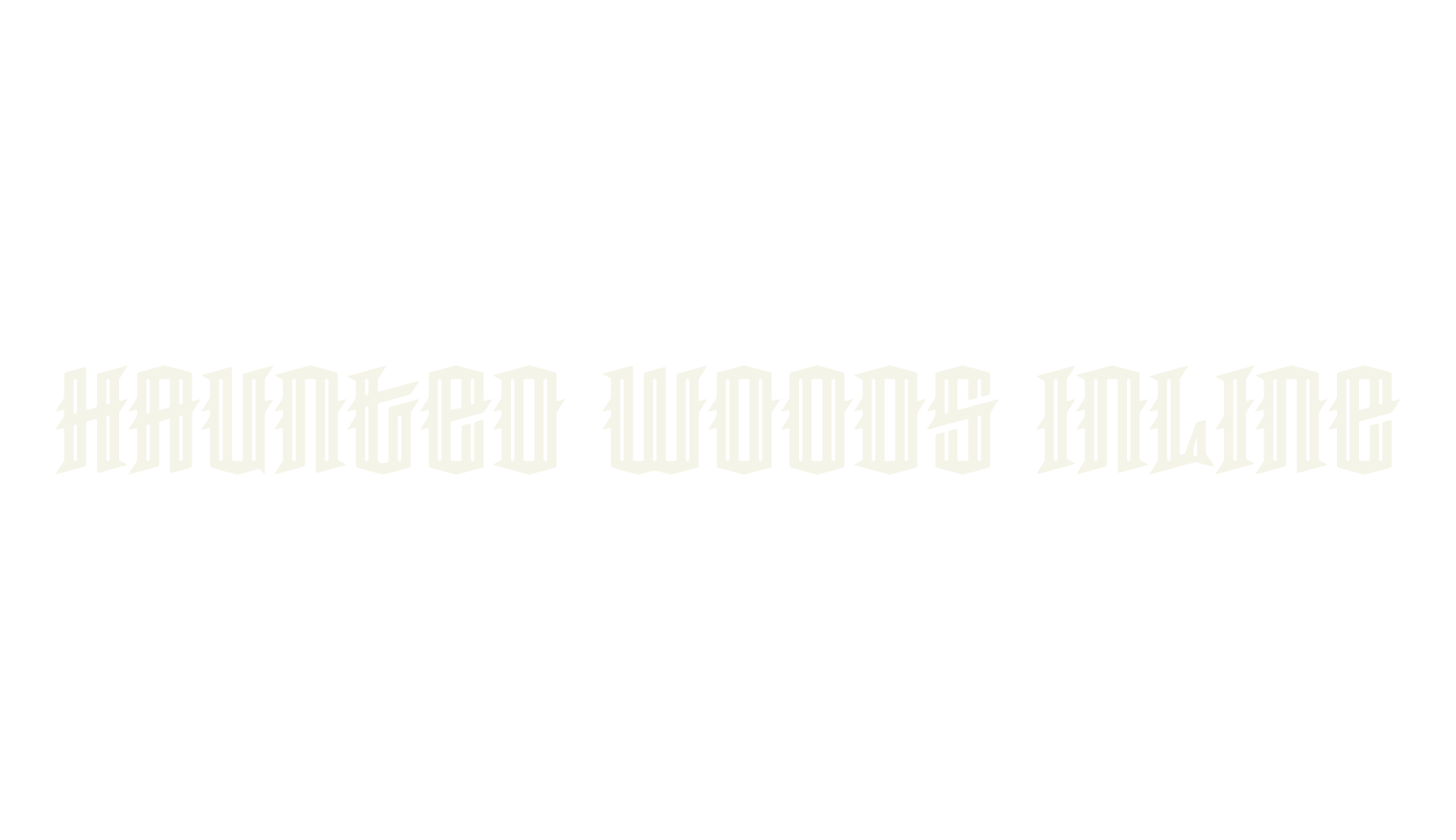 Haunted Woods Inline, fantasy font preview