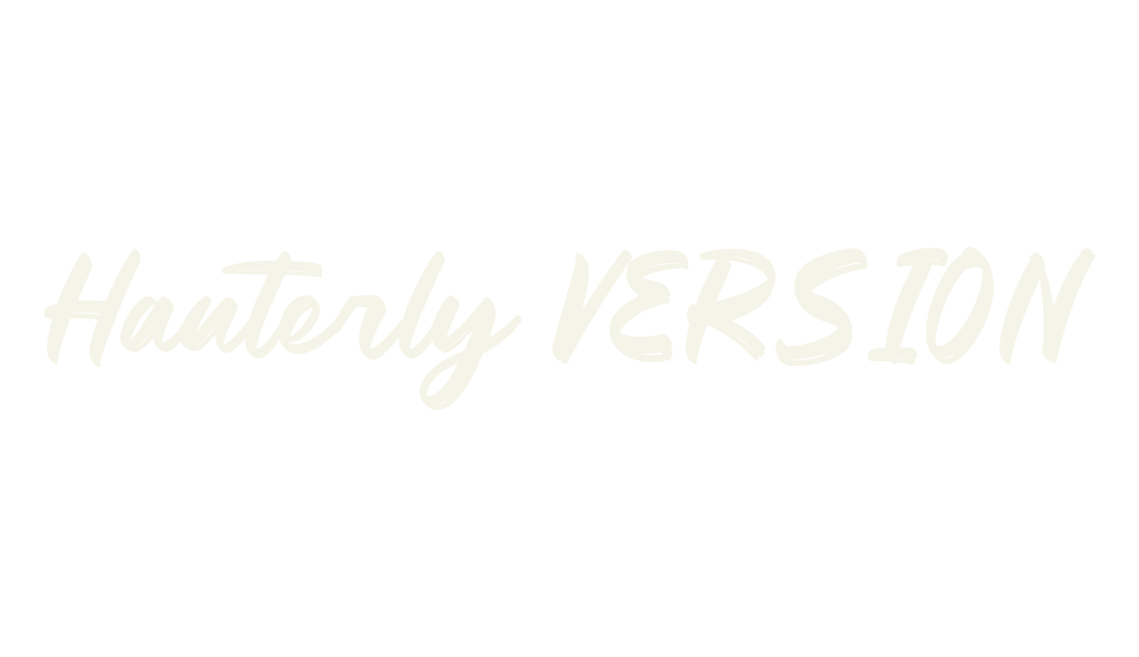 Hauterly VERSION, script font preview