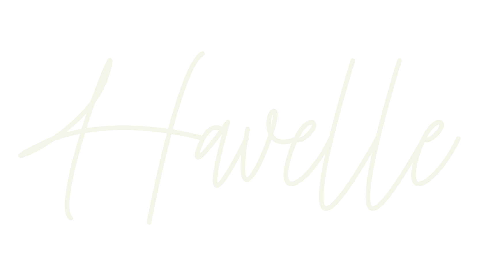 Havelle, cursive font preview