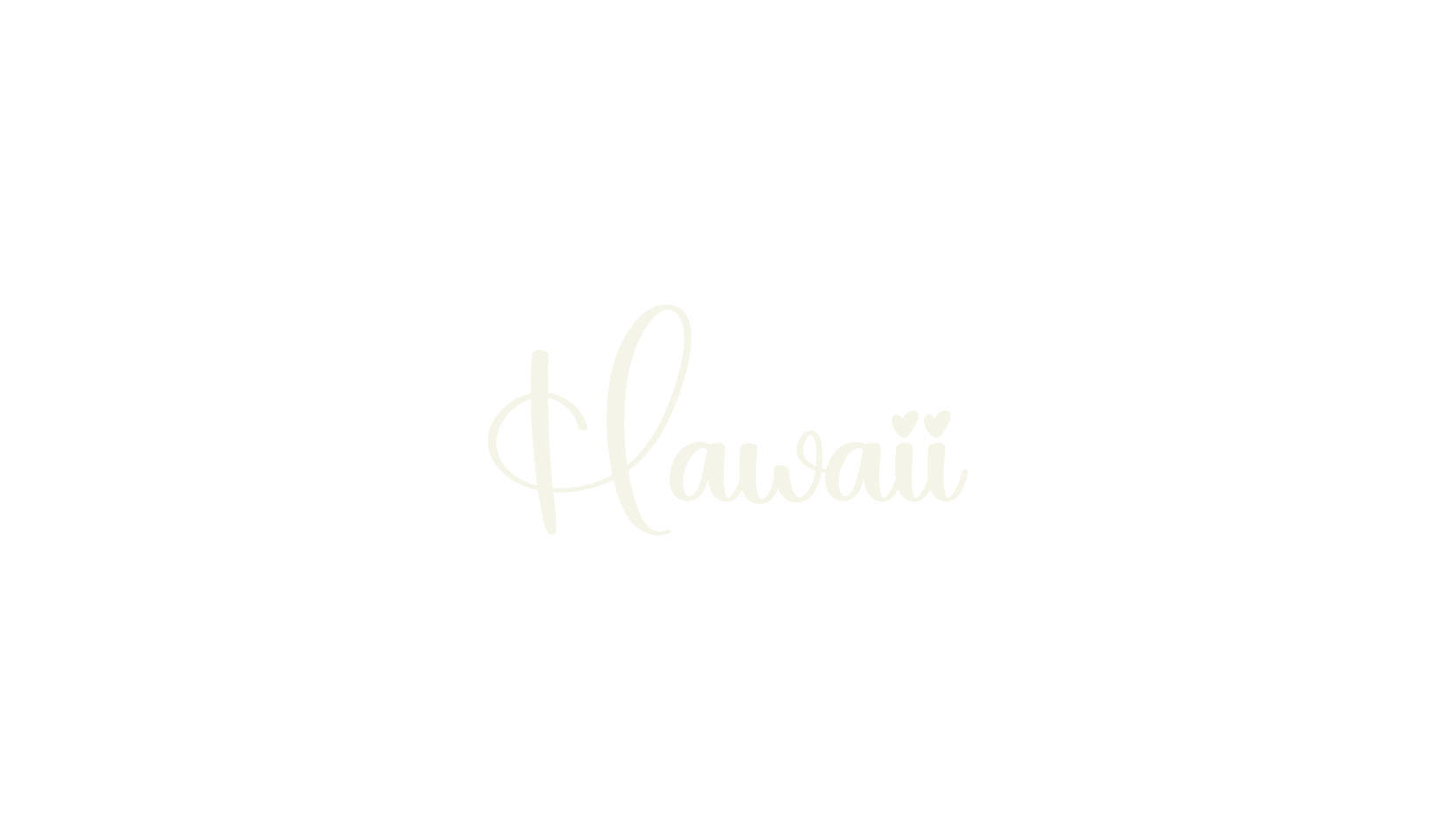 Hawaii, fashion script font preview