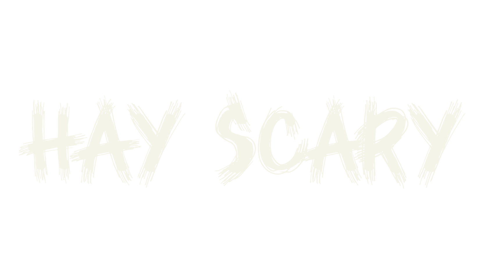 HAY SCARY, scary font preview