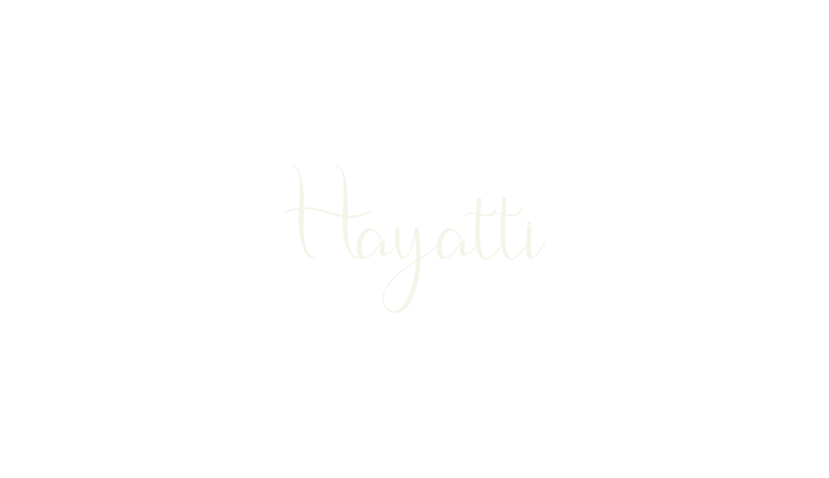 Hayatti, cursive font preview