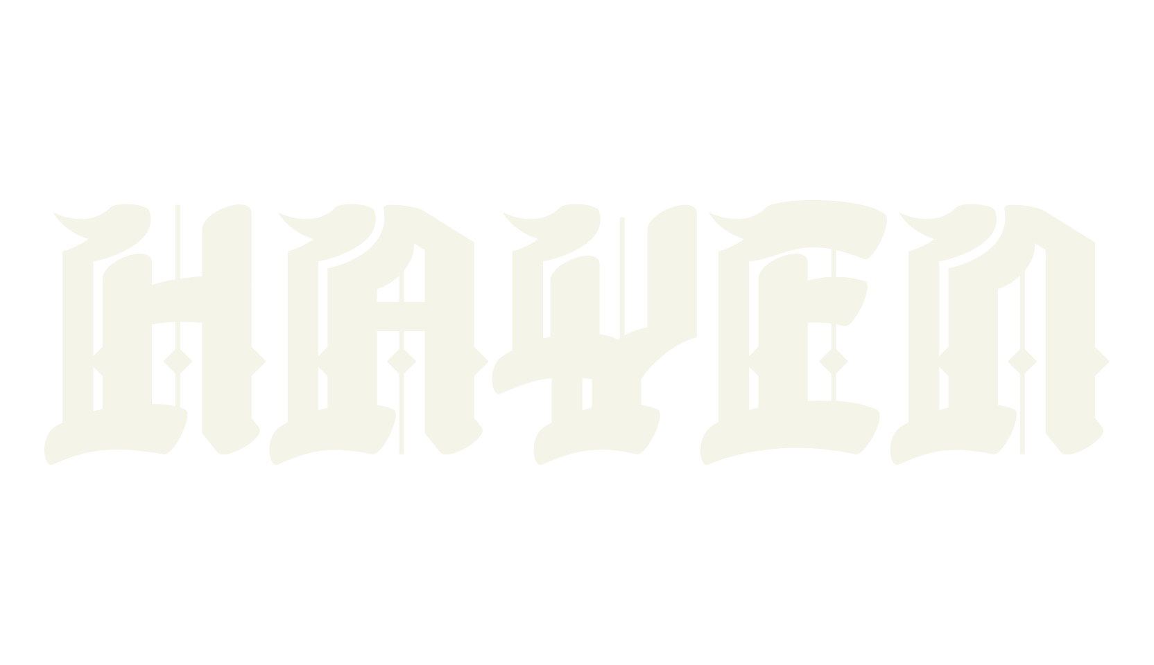 HAYEN, blackletter font preview