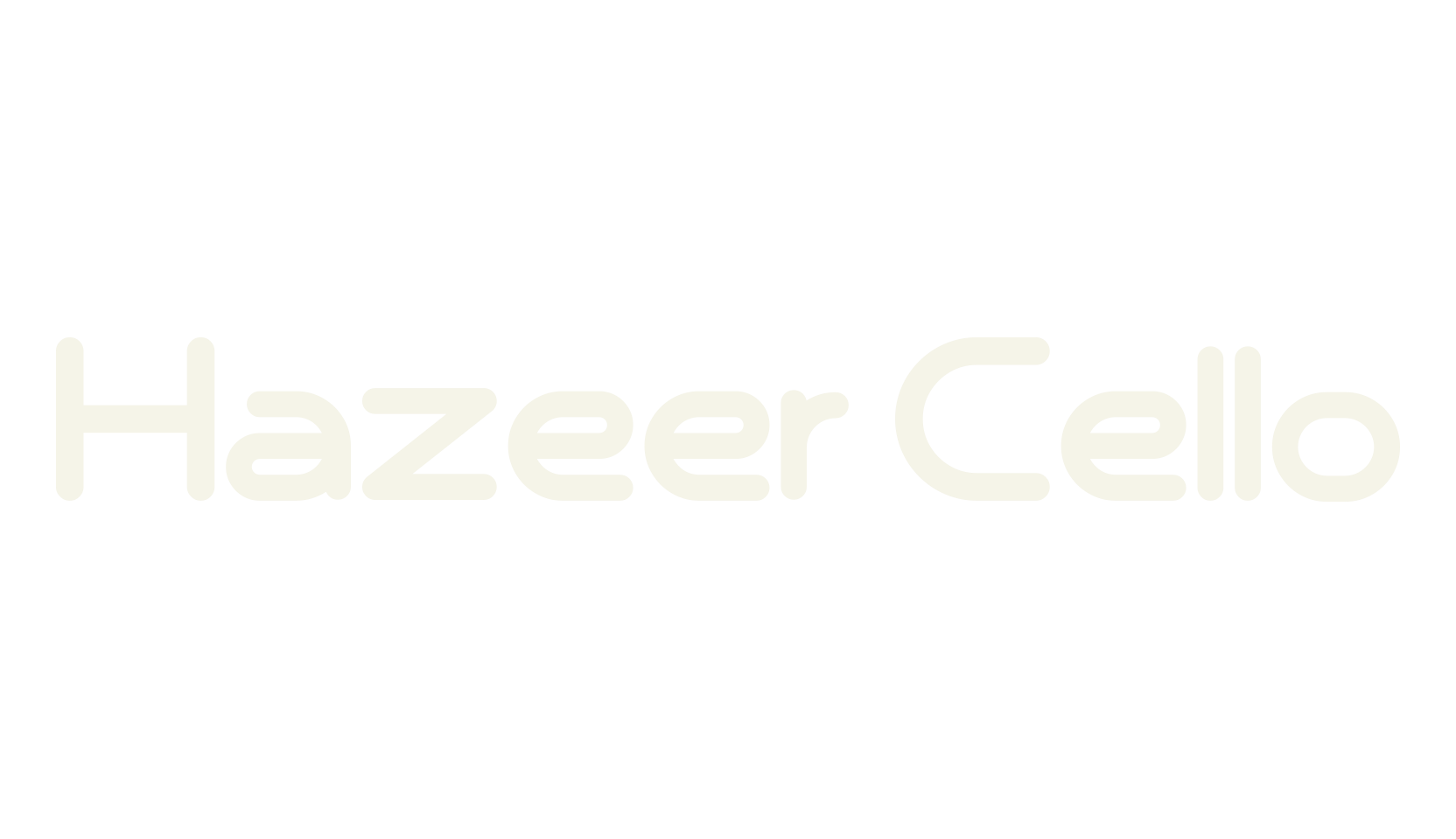 Hazeer Cello, lettering font preview
