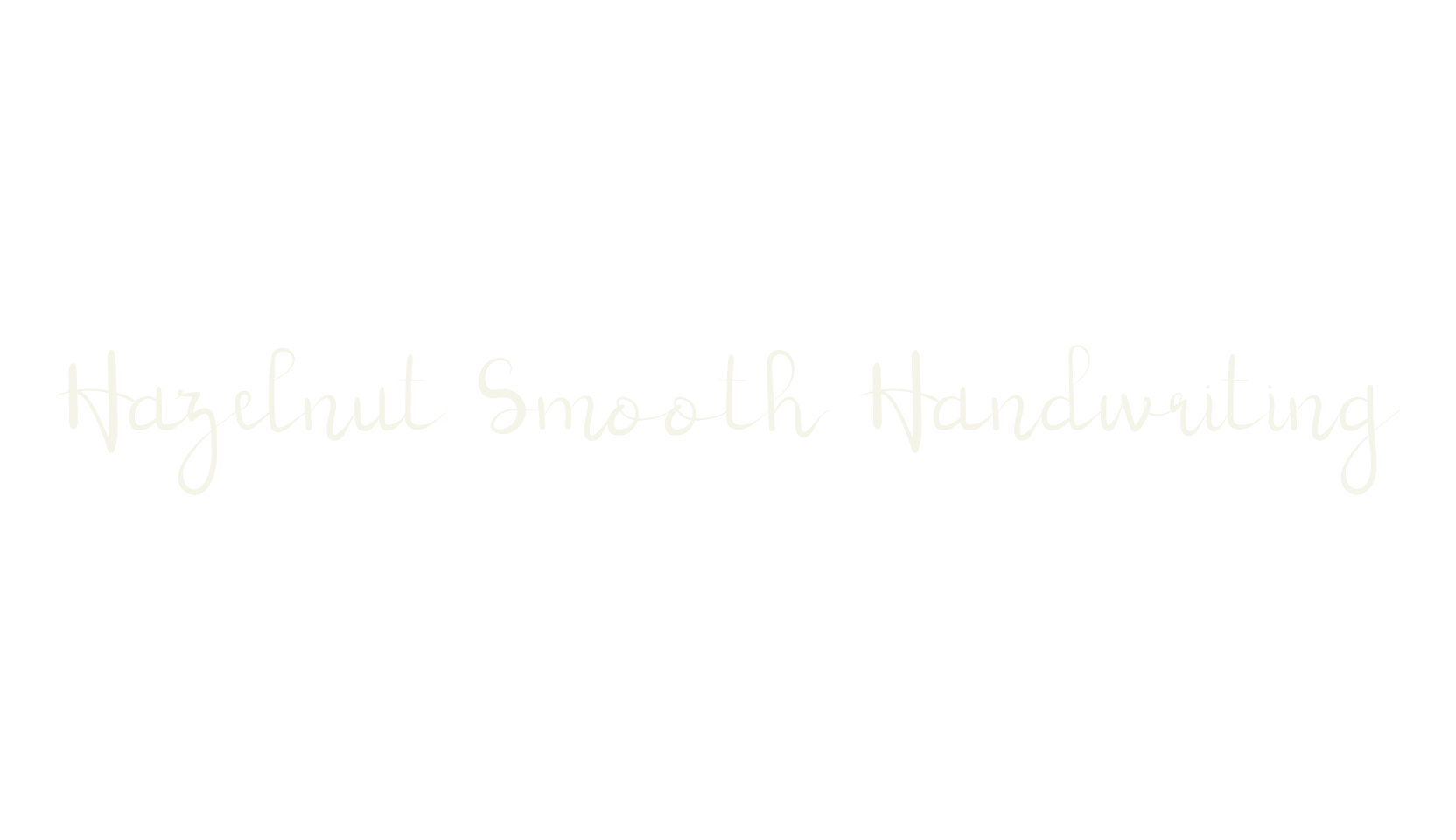 Hazelnut Smooth Handwriting, handwriting font preview