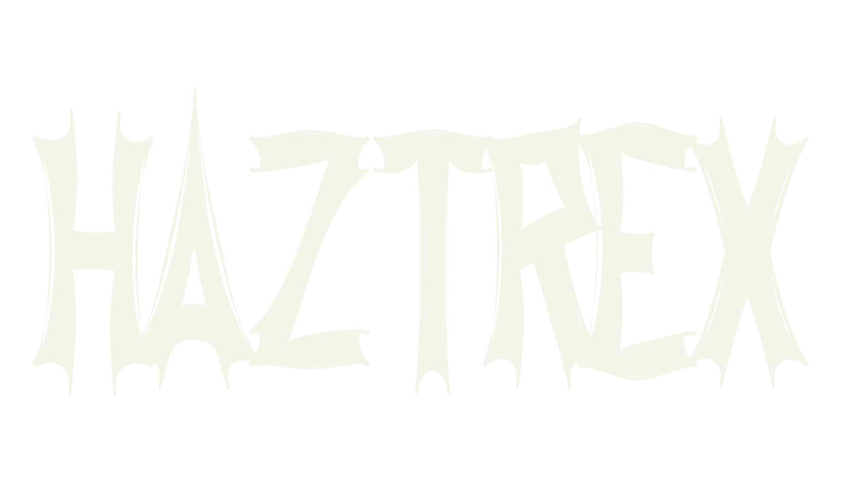 Haztrex, death metal font preview