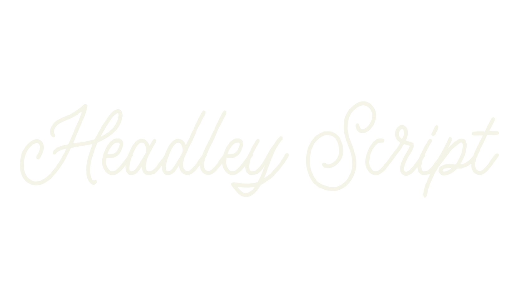 Headley Script, pretty font preview