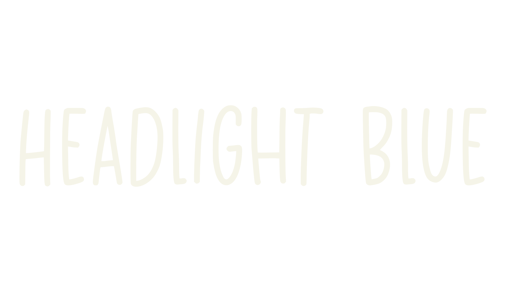 Headlight Blue, tall font preview