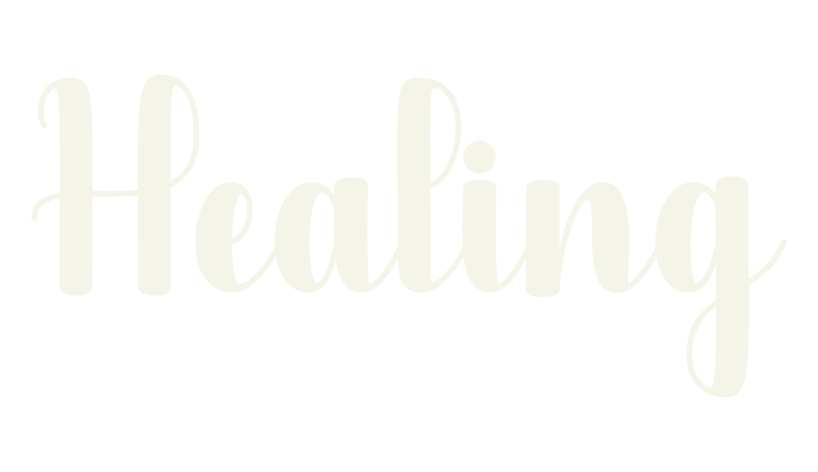 Healing, script font preview