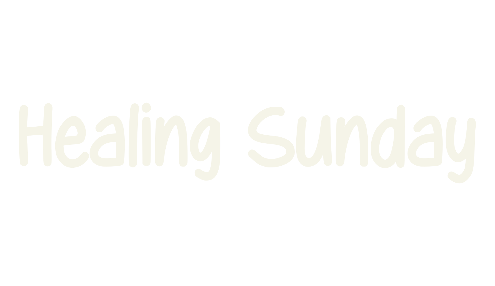 Healing Sunday, creative font preview