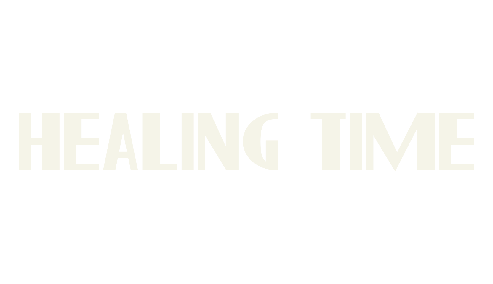 Healing Time, bold font preview