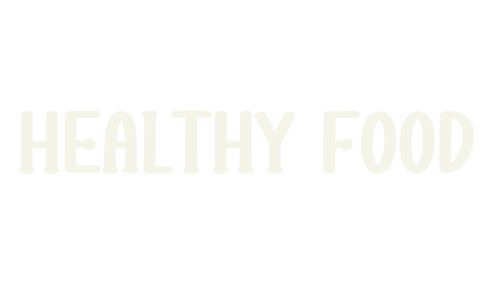 Healthy Food, modern font preview