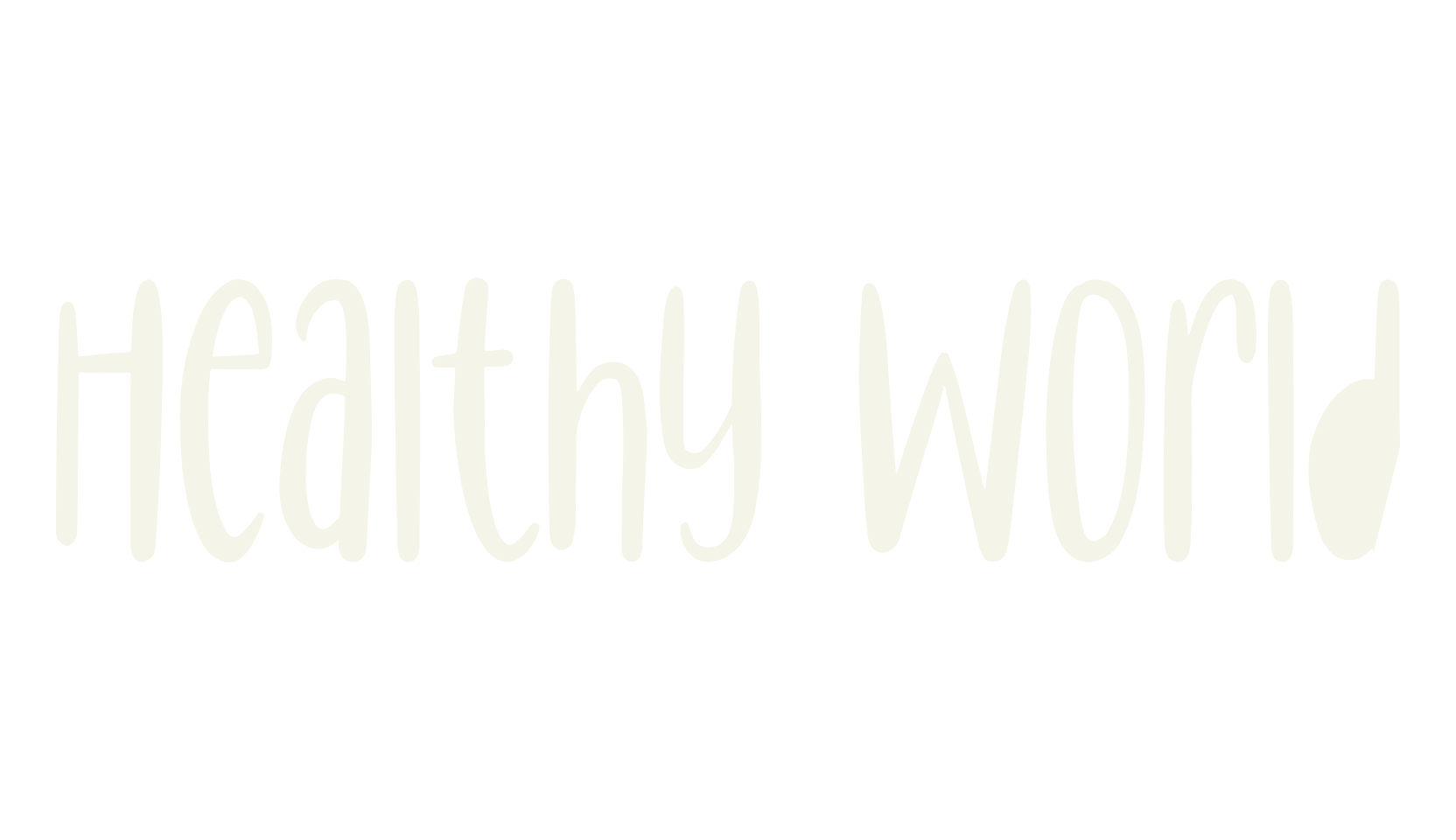 Healthy World, cute font preview