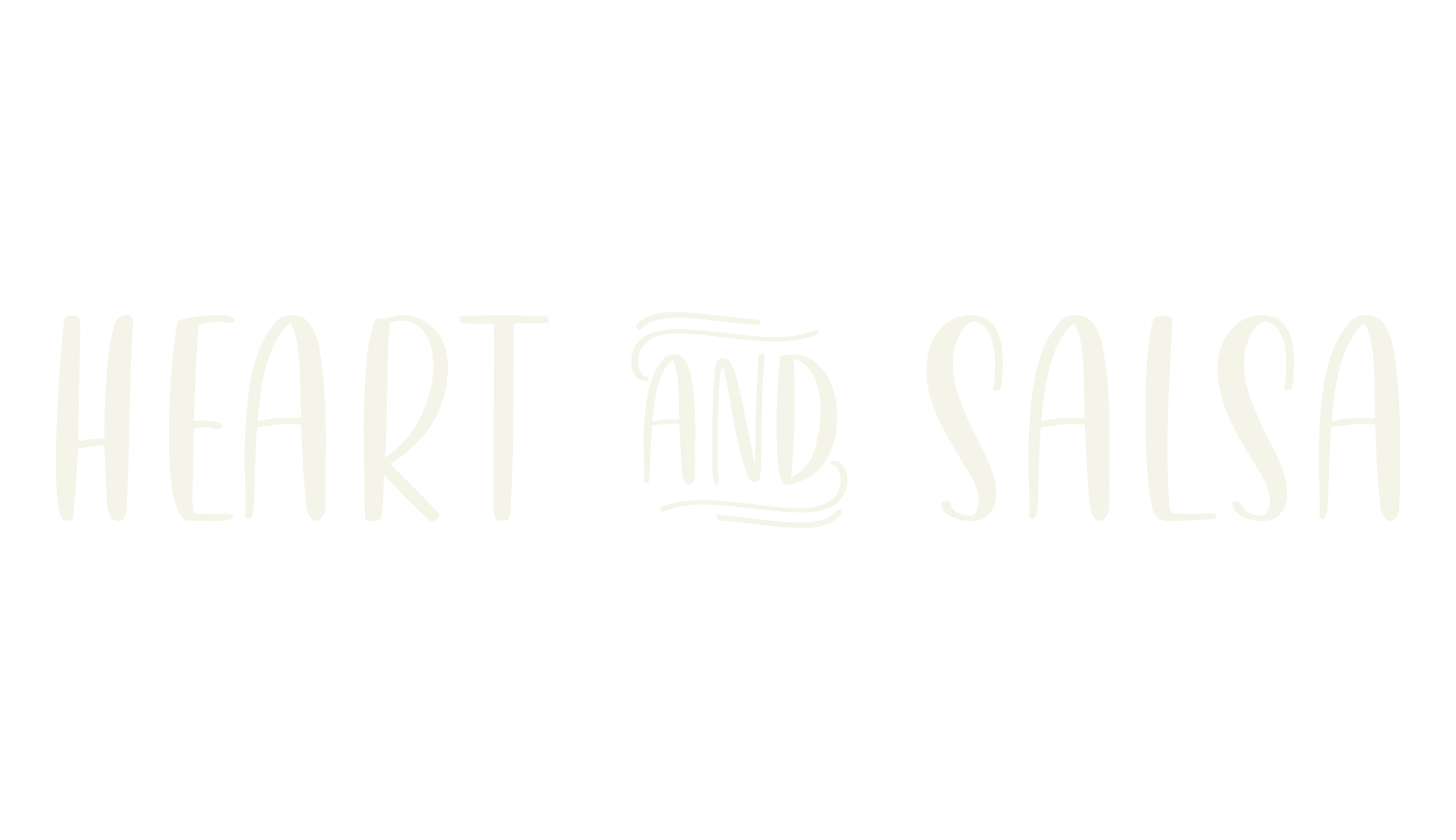 Heart & Salsa, cute font preview