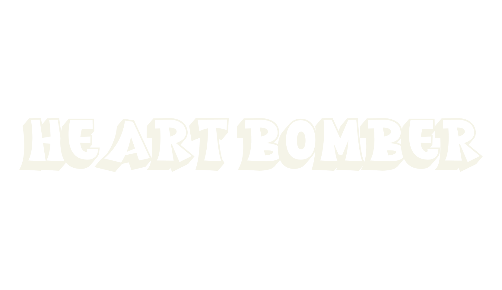 Heart Bomber, graffiti font preview