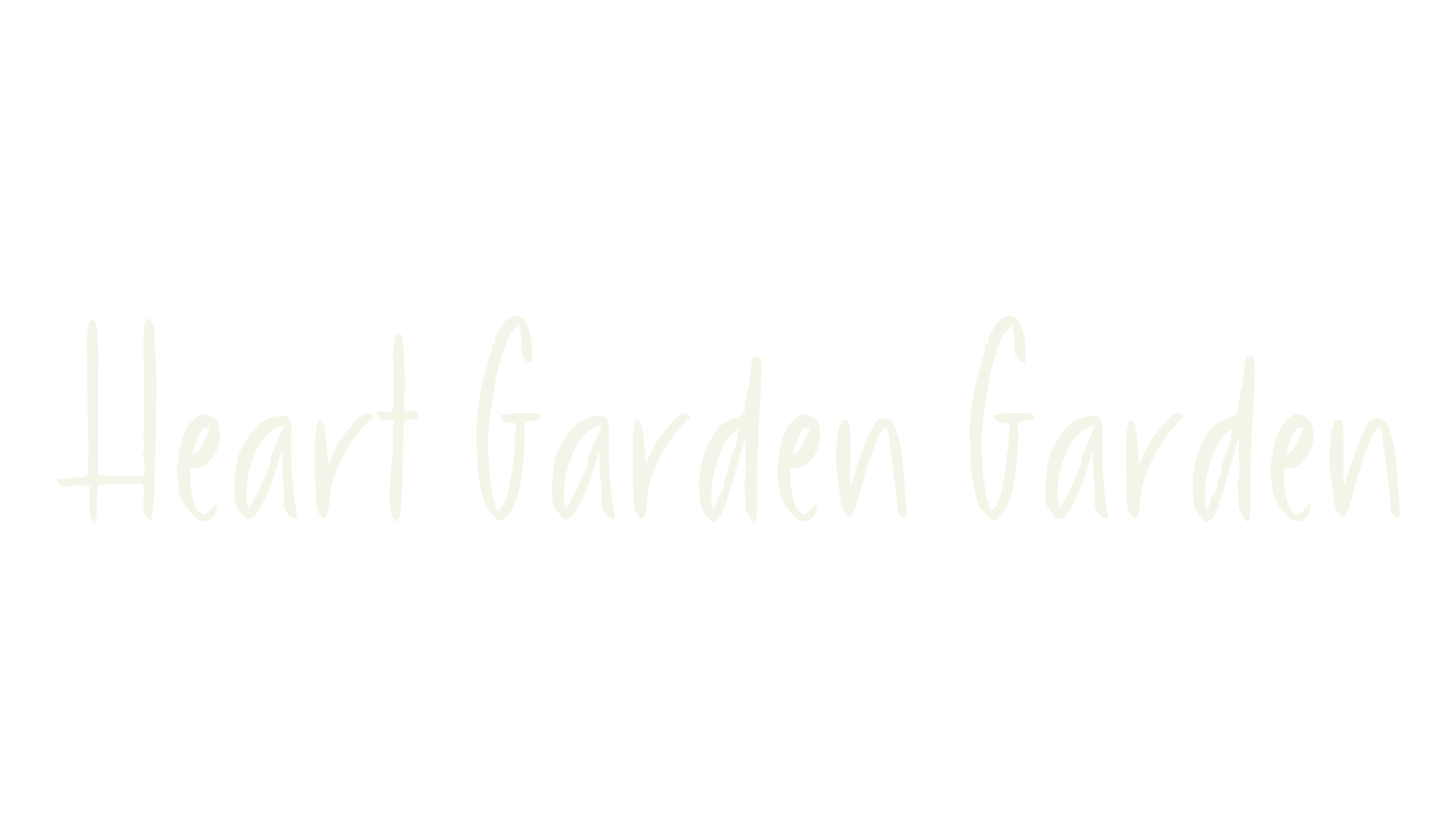 Heart Garden Garden, handwritten font preview