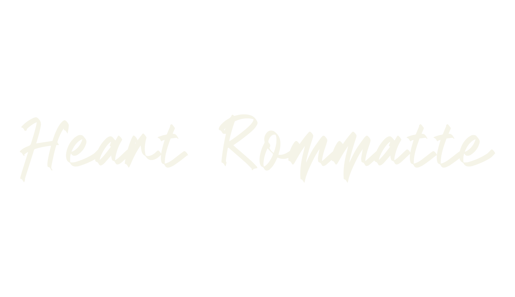 Heart Rommatte, calligraphy font preview