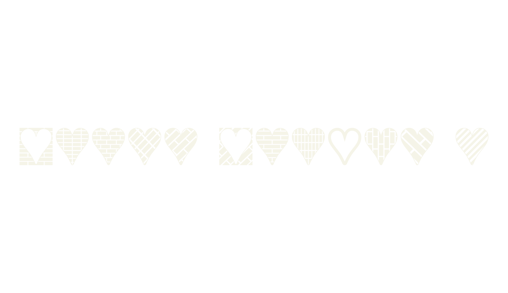 Heart Things 3, heart font preview