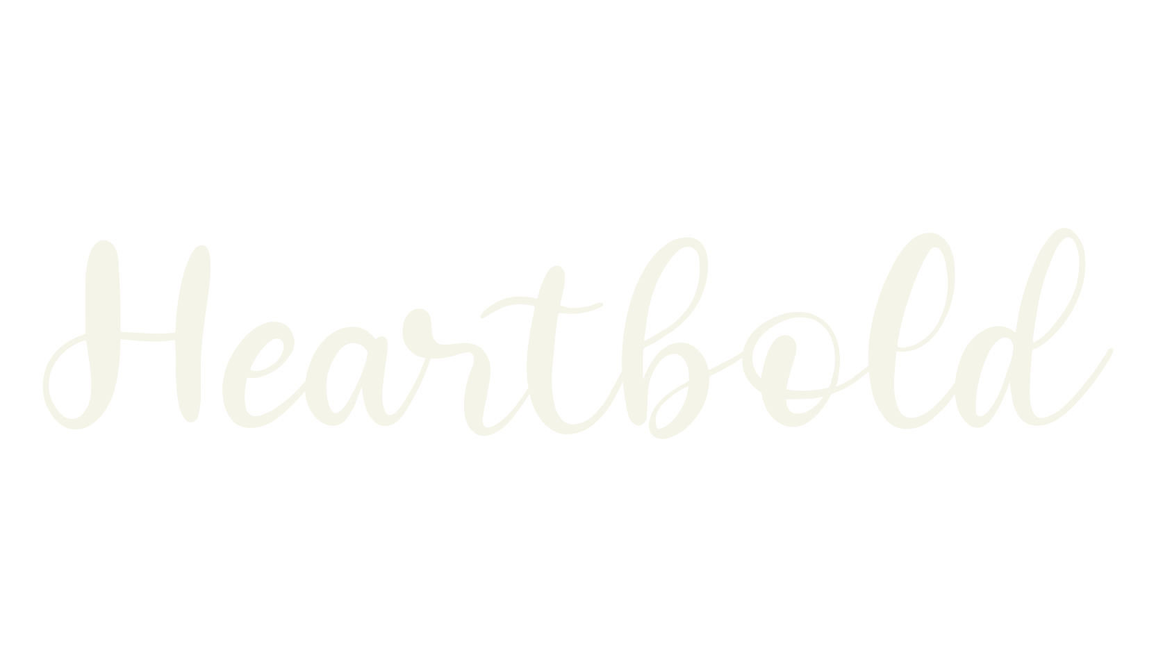 Heartbold, lettering font preview