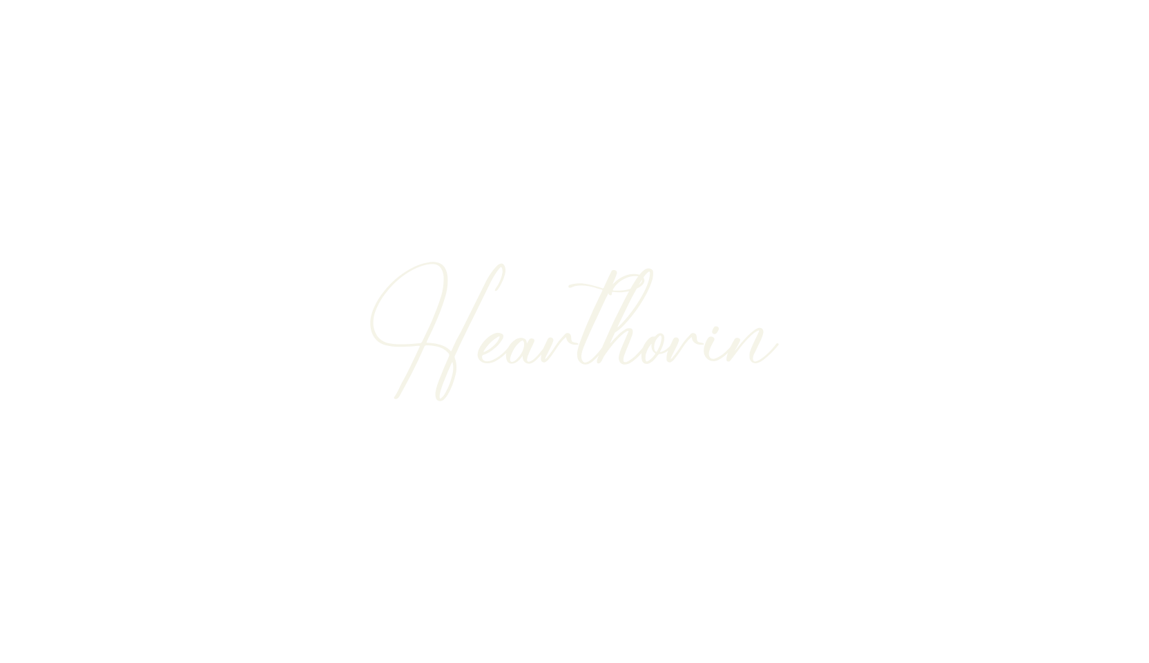Hearthorin, script font preview