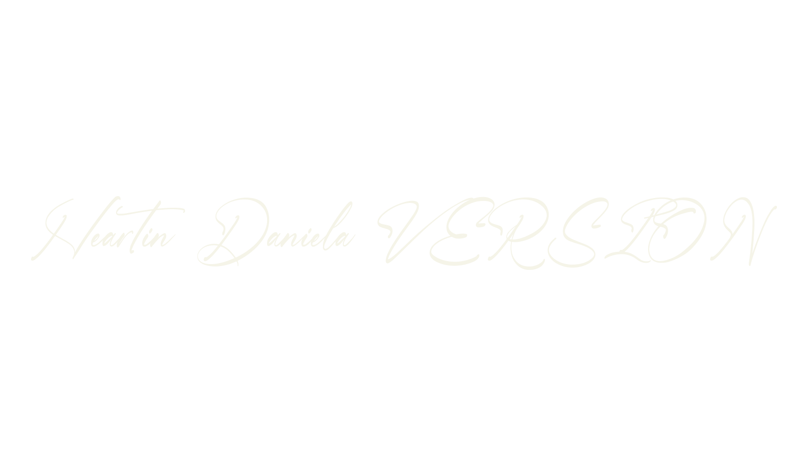 Heartin Daniela VERSION, script font preview