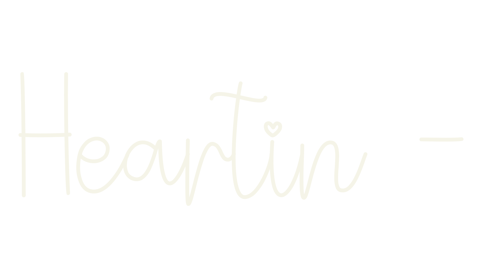 Heartin -, thin font preview
