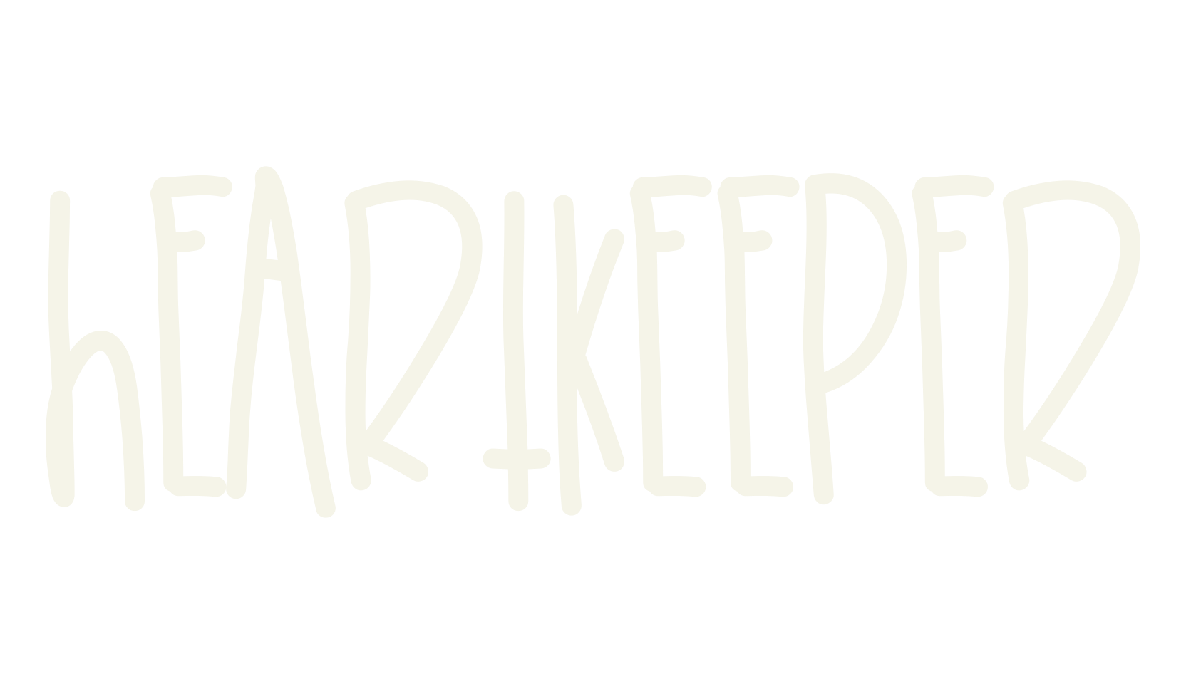 HeartKeeper, handwritten font preview